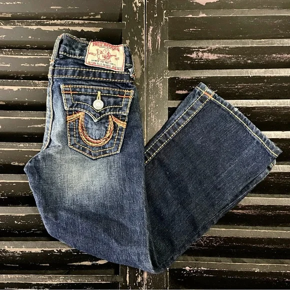 パンツ TRUE RELIGION RAINBOW BILLY 29 Y2K JEANS TRUE RELIGION RAINBOW BILLY Mens Relaxed Boot Leg Denim